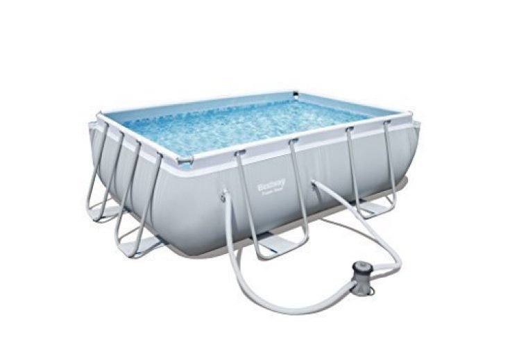Bestway Power Steel Set per Piscina Rettangolare
